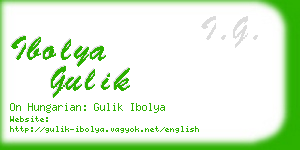 ibolya gulik business card